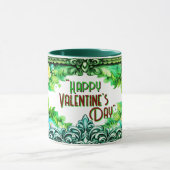 Mugs de la Saint-Valentin floraux avec texte perso (Centre)