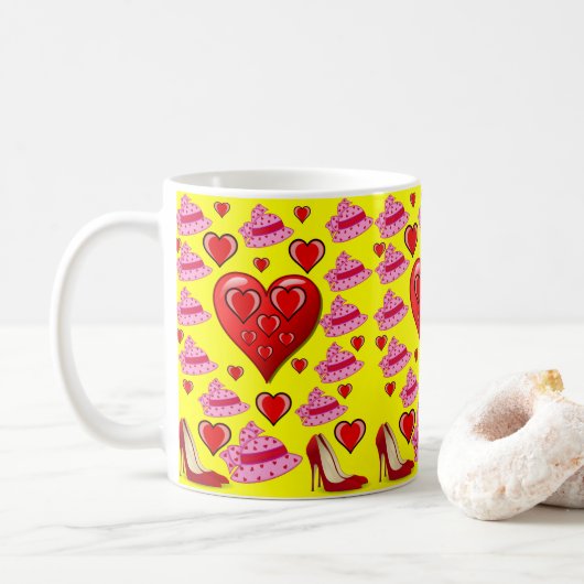 Mugs de la Saint-Valentin Mugs (Avec donut)