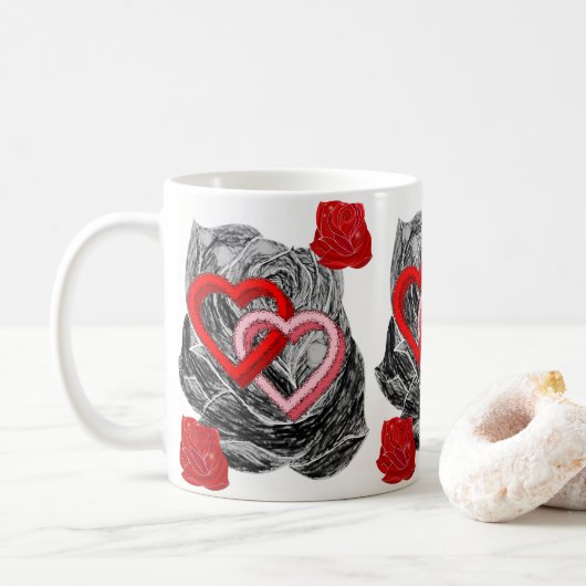 Mugs de la Saint-Valentin Mugs (Avec donut)