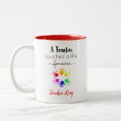 Mugs de l'enseignant - Touche une vie pour toujour (Gauche)