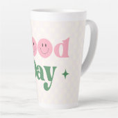 Mugs de Murugi Bon Jour Grosse Mug Latte (Angle droit)