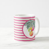 Mugs de Noël mignons rose et vert (Devant droit)