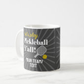 Mugs de pickleball personnalisés Nom de l'équipe d (Devant gauche)