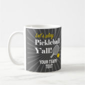 Mugs de pickleball personnalisés Nom de l'équipe d (Gauche)