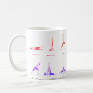 Mugs de pose de yoga personnalisés pour le don