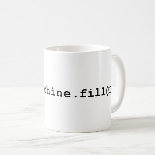 Mugs De Programmateur - Si La Mug De Café Est Vide (Devant droit)