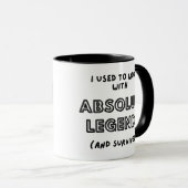 Mugs De Retraite, Drôle Joyeux Mug De Retraite (Devant droit)