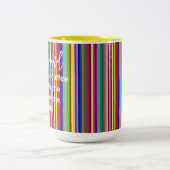 Mugs de thé au café, Couleurs du monde rayures (Centre)