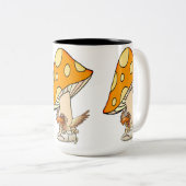 Mugs De Thé De Café, Oiseau De Champignons (Devant droit)