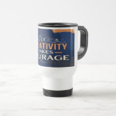 Mugs de voyage "La créativité exige du courage" (Devant droit)