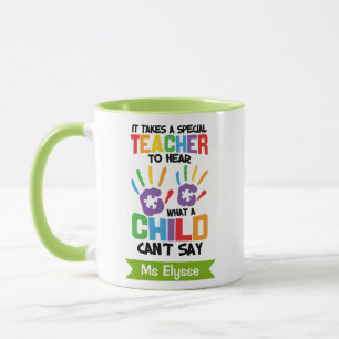 Mugs d'enseignants de l'éducation spéciale personn