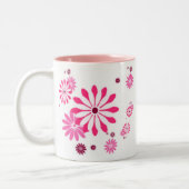 MUGS DESIGNER FLEURS ROSES - CAFÉ - CADEAUX (Gauche)