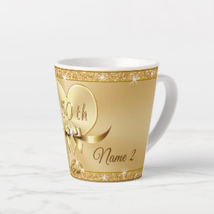Mugs du cinquantième anniversaire personnalisés,