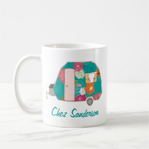 Mugs en Art Personnalisés de Caravane Rétro