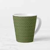Mugs en latte et en or et vert (Angle droit)