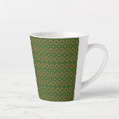 Mugs en latte et en or et vert (Droite)