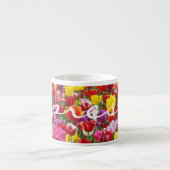mugs espresso Fleurs de Tulipe de printemps cadeau (Devant)