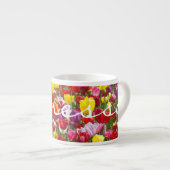 mugs espresso Fleurs de Tulipe de printemps cadeau (Devant droit)