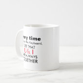 Mugs expressifs U & I (Devant gauche)