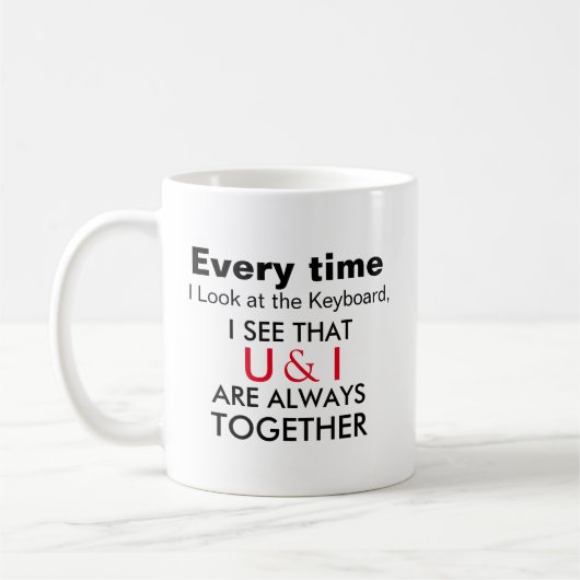 Mugs expressifs U & I (Gauche)