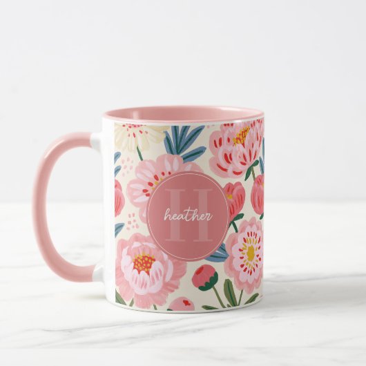 Mugs Fleurs Mignonnes Fantaisistes (Gauche)