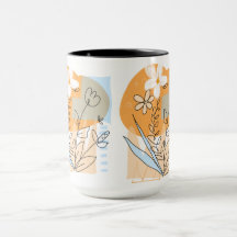 Mugs fleurs sauvages à café