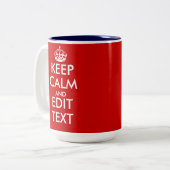 Mugs Gardez votre calme (Devant gauche)