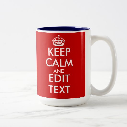 Mugs Gardez votre calme (Droit)