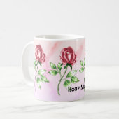 Mugs Jolie Rose Rouge (Devant gauche)