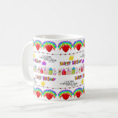 Mugs Joyeuse Saint-Valentin Joyeux Anniversaire (Devant gauche)