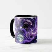 Mugs – Luxury Lavender Celestial Moon Motifs Coffe (Devant gauche)