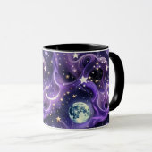 Mugs – Luxury Lavender Celestial Moon Motifs Coffe (Devant droit)