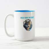 Mugs Majestic Wolf Double Exposure Wilderness (Gauche)