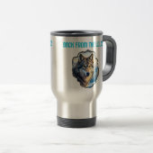 Mugs Majestic Wolf Double Exposure Wilderness (Devant droit)