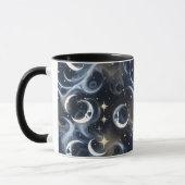 Mugs – Metallic Silver Celestial Moon Phase Luxury (Gauche)