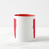Mugs Monogramme Lettre Rouge Initiales Monstre Pou (Centre)