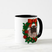 Mugs Moo Deng Joyeux Noël. (Devant droit)