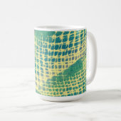 Mugs Motifs Abstraits bleu vert pourpre (Devant droit)