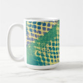 Mugs Motifs Abstraits bleu vert pourpre (Gauche)