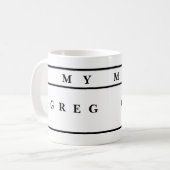 Mugs Personnalisés Avec Noms (Devant gauche)