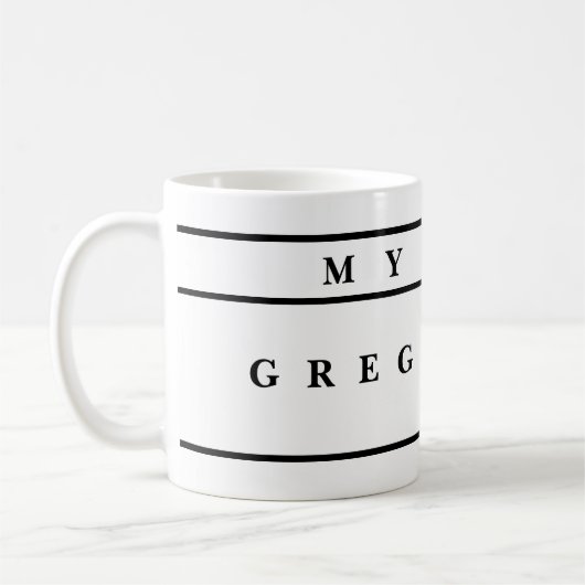 Mugs Personnalisés Avec Noms (Gauche)