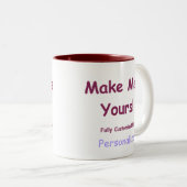 Mugs personnalisés dans une variété de styles de t (Devant droit)