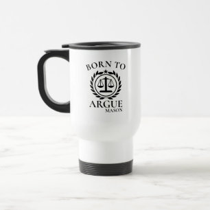 Mugs Personnalisés pour Avocats Nés pour Argumente