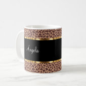 Mugs Poster de animal à la mode Monogram Coffee (Devant gauche)