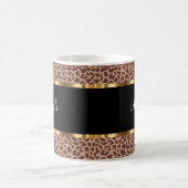 Mugs Poster de animal à la mode Monogram Coffee (Centre)