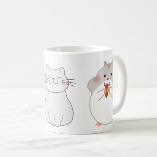 Mugs pour animal mignon (Devant droit)