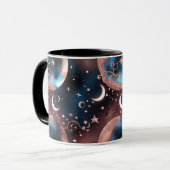 Mugs – Rose Gold Celestial Moon Phase Luxury Coffe (Devant gauche)