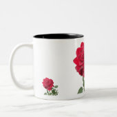 Mugs Rose rouge - peinte of la main (Gauche)