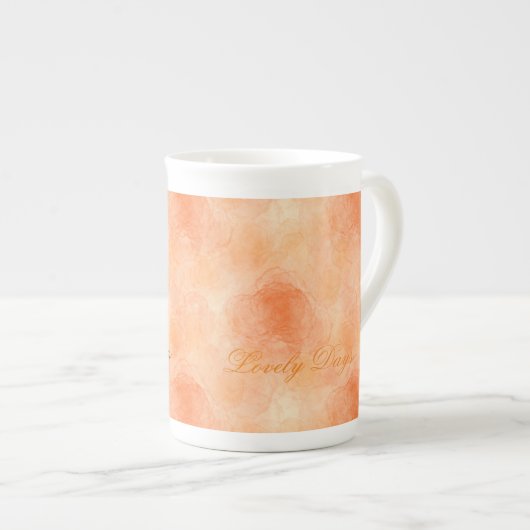 Mugs Roses Abstraits (orange) (Devant droit)