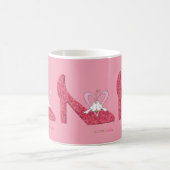 Mugs Saint-Valentin Amour Chaussure Rose Hello (Centre)